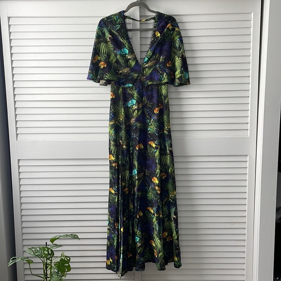 H&M TROPICAL PRINT DRESS - Picture 1 of 5